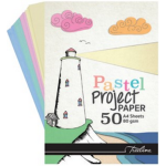 Treeline A4 80gsm Pastel Paper Pad, 50 Sheet 